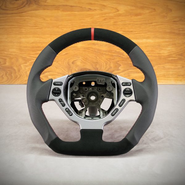 Nissan GT-R steering wheel after modification