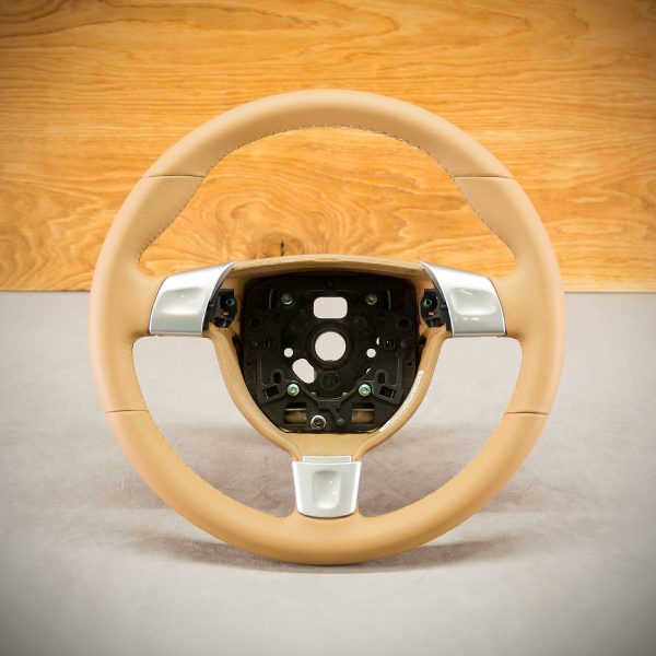 Porsche 911 steering wheel after upholstery