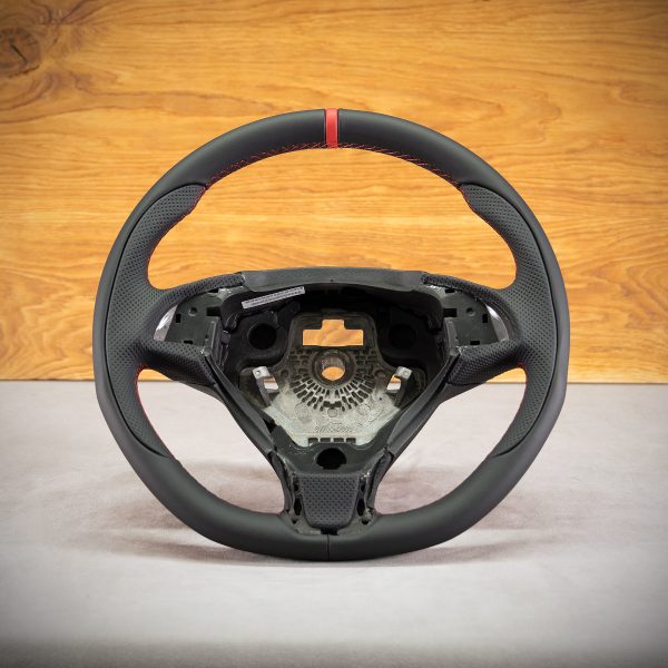 Abarth Punto Evo steering wheel after upholstery Abarth Punto Evo steering wheel after upholstery