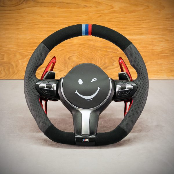 BMW F31 steering wheel after modification