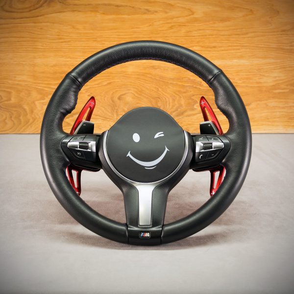 BMW F31 steering wheel before modification