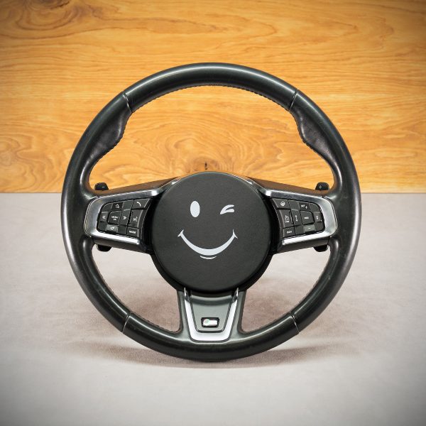 Jaguar E-pace steering wheel before upholstery