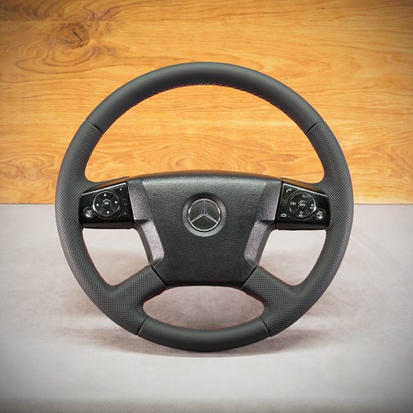 Mercedes-Benz Actros steering wheel after upholstery Mercedes-Benz Actros steering wheel after upholstery