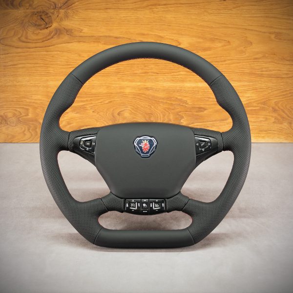 Scania R steering wheel after modification