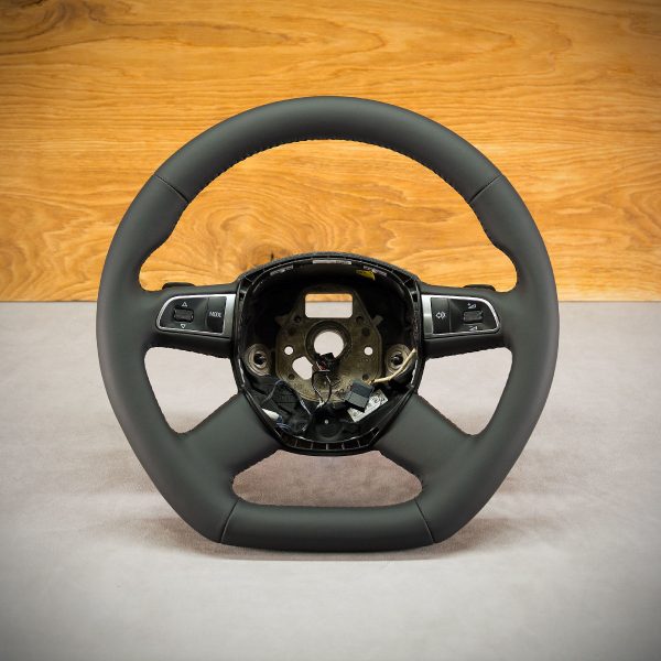 Audi A8 steering wheel after modification