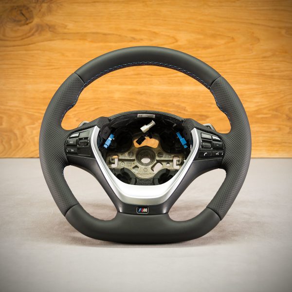 BMW F20 steering wheel after modification