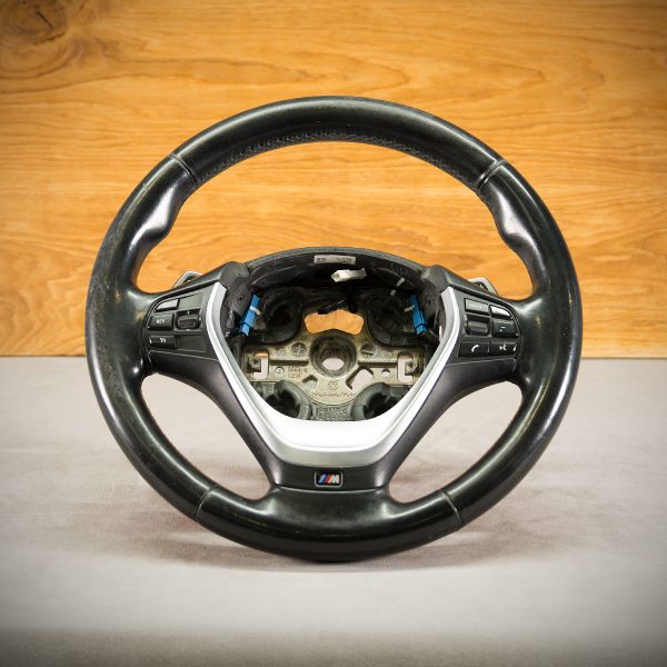 BMW F20 steering wheel before modification