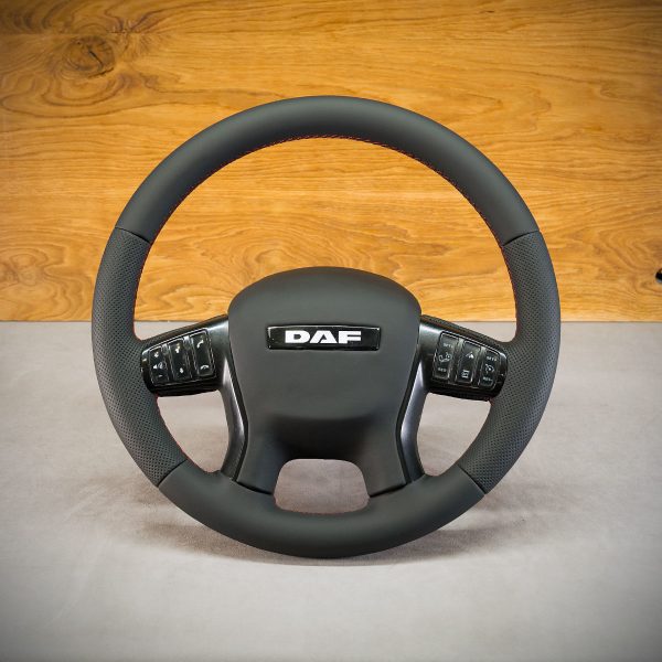DAF Euro 6 steering wheel after upholstery