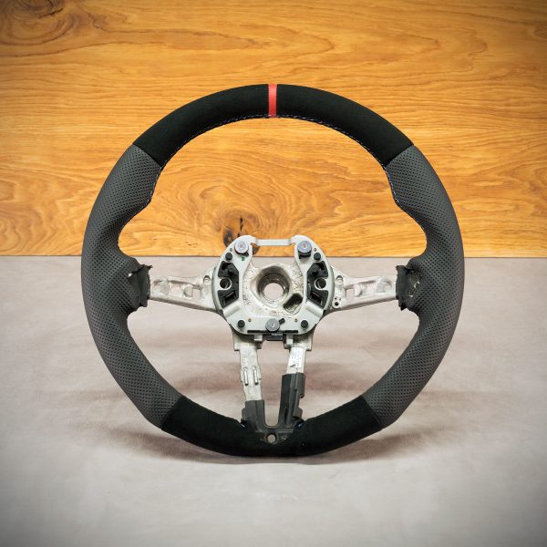BMW F07 steering wheel after modification