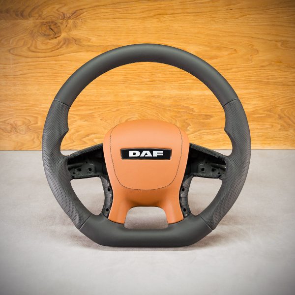 DAF Euro 6 steering wheel after modification