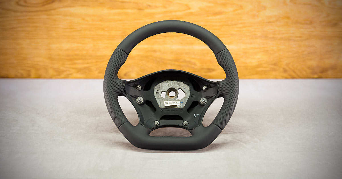 thumbnail image 2 of Remanufactured Leather Steering Wheel – Mercedes Sprinter 2006-2015, Dodge Sprinter – Black, German Made 2 of 5