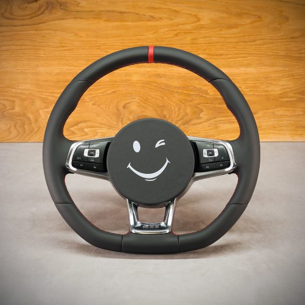 Volkswagen Golf GTI steering wheel after upholstery