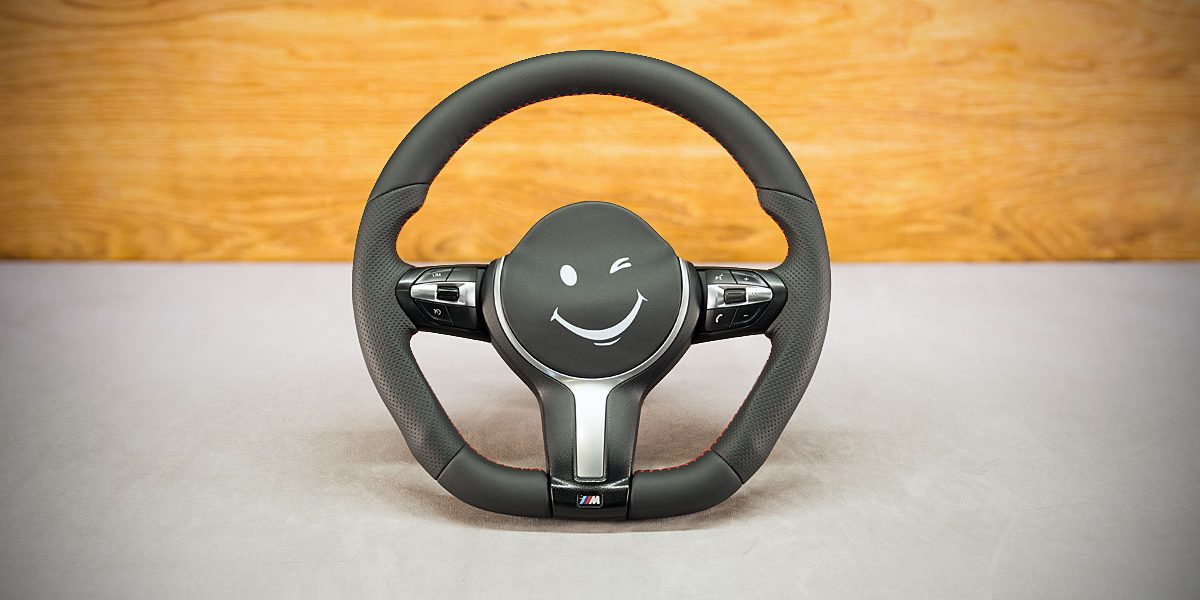 BMW F10 Custom steering wheel