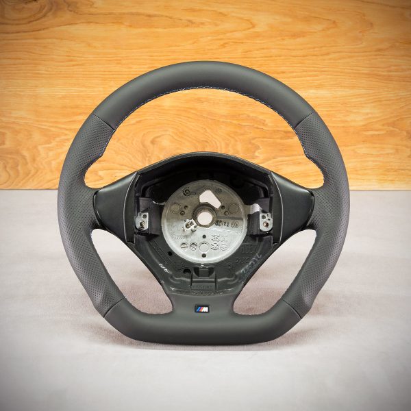BMW E36 steering wheel after modification