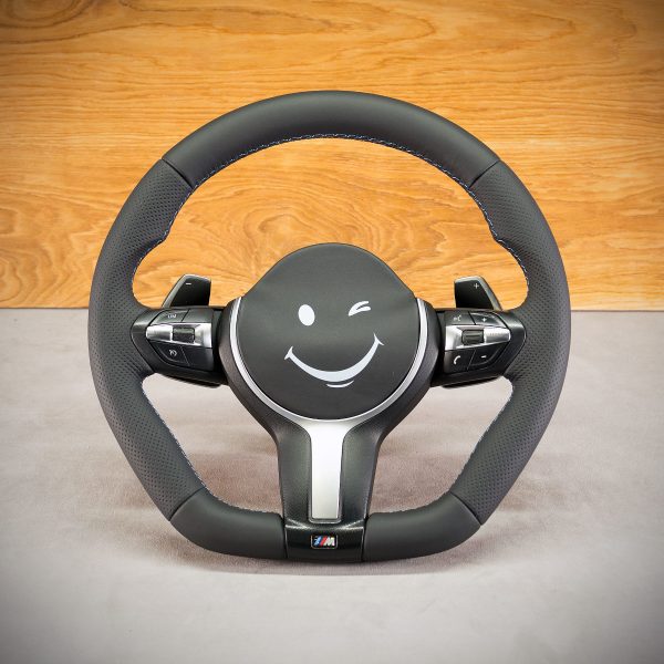 BMW F06 steering wheel after modification