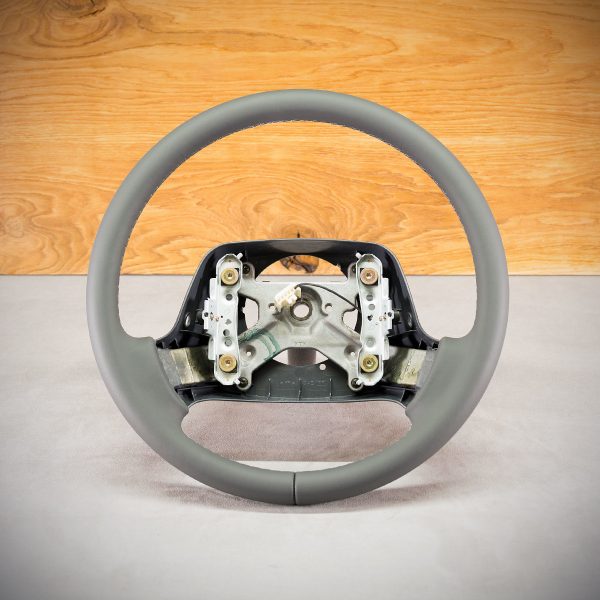Toyota Hiace steering wheel after upholstery