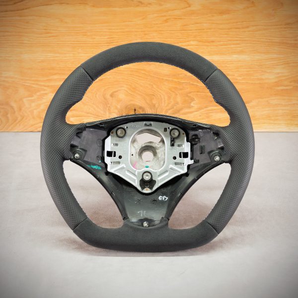 BMW E90 steering wheel after modification