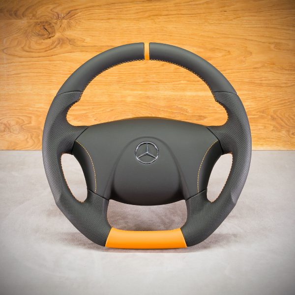Mercedes-Benz Atego steering wheel after modification