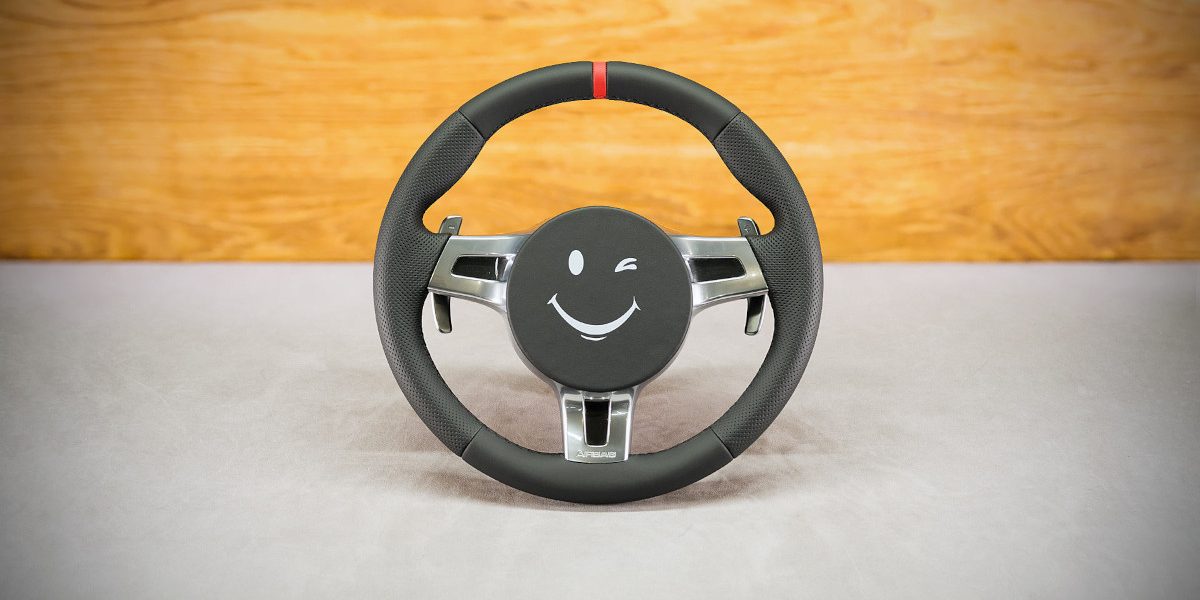 Porsche Cayman Custom steering wheel