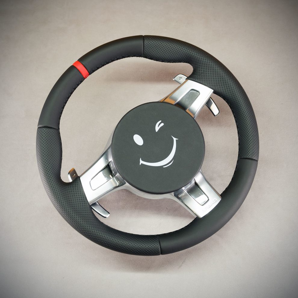 Porsche Cayman Custom steering wheel