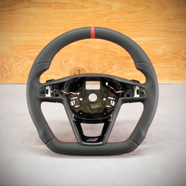 Seat Leon III steering wheel after modification