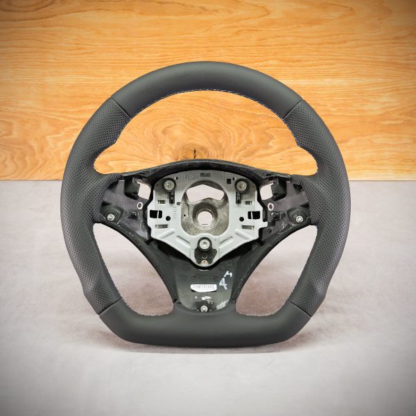 BMW E93 steering wheel after modification
