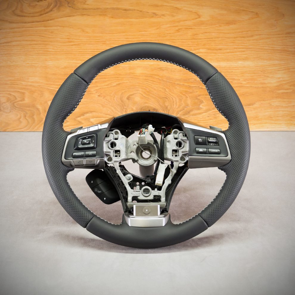 Subaru Forester steering wheel after modification