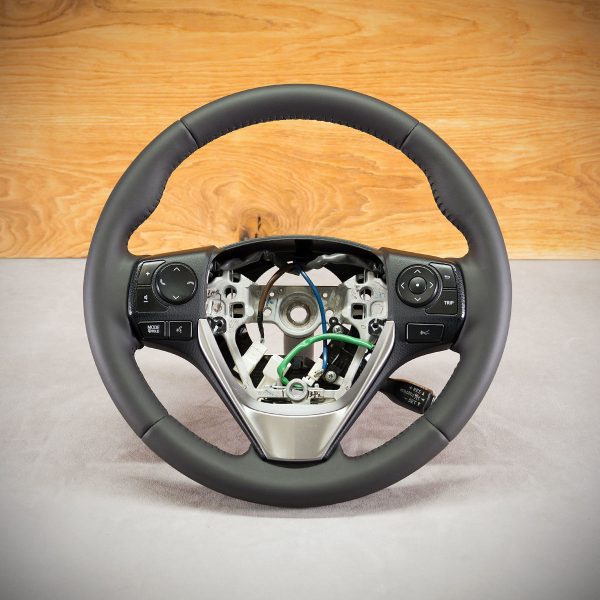 Toyota RAV4 steering wheel after upholstery