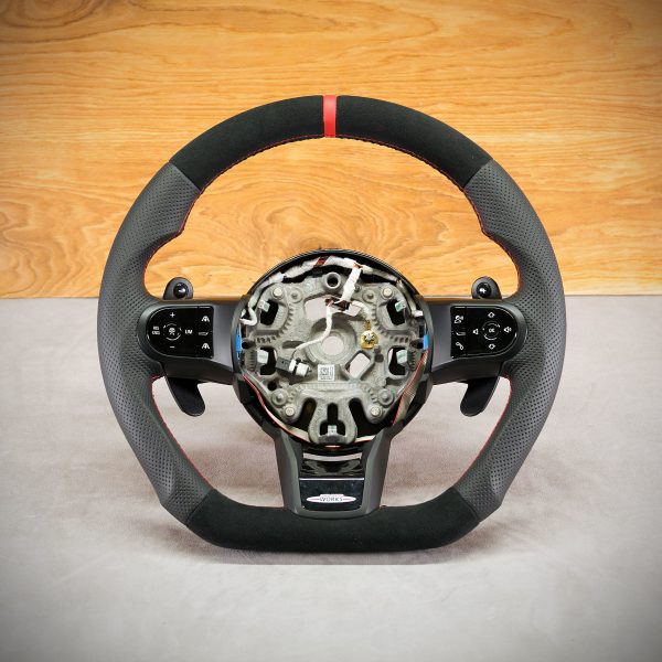 Mini Cooper F55 steering wheel after modificationa