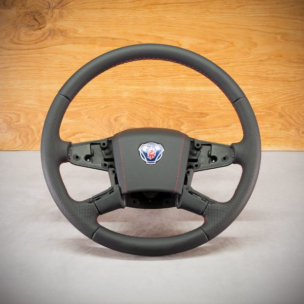 Scania NG steering wheel after upholstery
