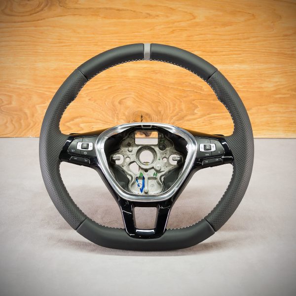 Volkswagen Passat B8 steering wheel after upholstery Volkswagen Passat B8 steering wheel after upholstery