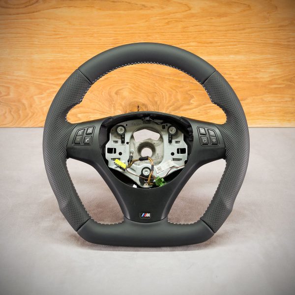 BMW E90 steering wheel after modification
